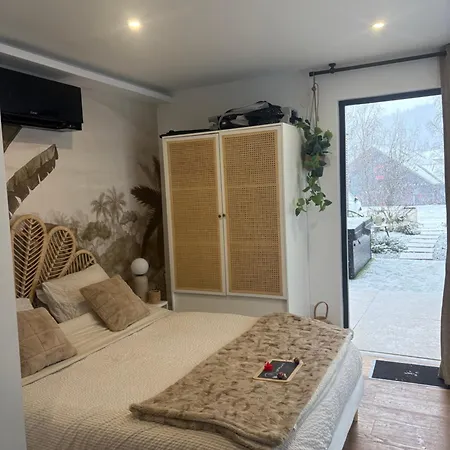 Apartmán Le Chene Dore Appartement Romantique Avec Jacuzzi Prive Au Coeur Du Centre Touristique Amnéville